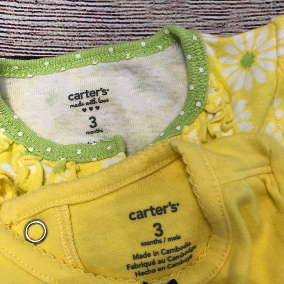 (20% OFF 4+) A45 Carter’s 3M infant girls rompers - Picture 2 of 2